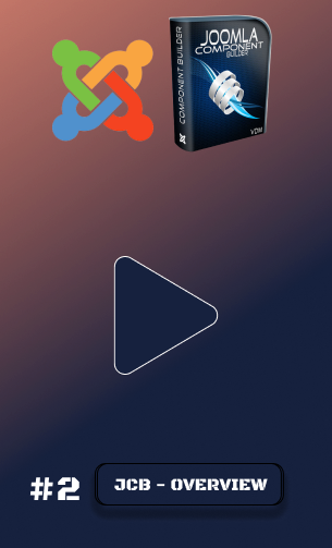 Capa com thumbnail #02 Overview #joomla Component Builder  - Curso de Joomla Component Builder.